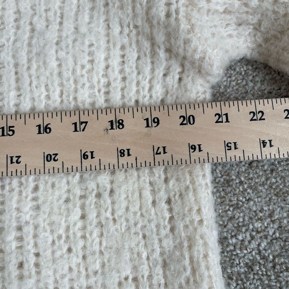 Rag & Bone Womens L‎ Alpaca Bouclé Chunky Sweater Freda Cozy Luxury Preppy - Picture 12 of 13
